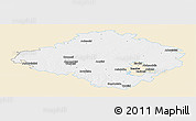Classic Style Panoramic Map of Siauliu, single color outside