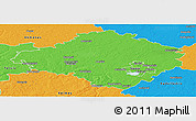 Political Panoramic Map of Siauliu