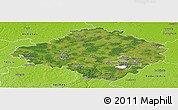 Satellite Panoramic Map of Siauliu, physical outside
