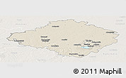 Shaded Relief Panoramic Map of Siauliu, lighten