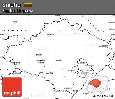 Blank Simple Map of Siauliu