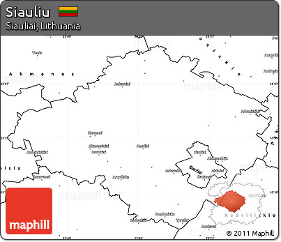 Blank Simple Map of Siauliu