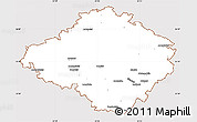 Classic Style Simple Map of Siauliu, cropped outside