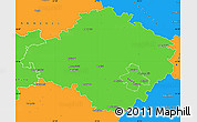 Political Simple Map of Siauliu