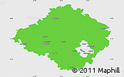 Political Simple Map of Siauliu, single color outside