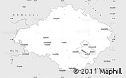 Silver Style Simple Map of Siauliu