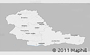 Gray 3D Map of Taurage, single color outside