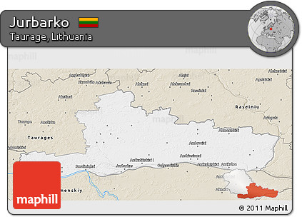 Classic Style 3D Map of Jurbarko