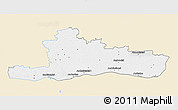 Classic Style 3D Map of Jurbarko, single color outside