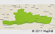 Physical 3D Map of Jurbarko, shaded relief outside