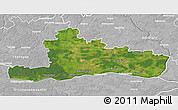 Satellite 3D Map of Jurbarko, lighten, desaturated