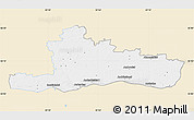 Classic Style Map of Jurbarko, single color outside