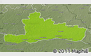 Physical Map of Jurbarko, semi-desaturated