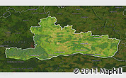 Satellite Map of Jurbarko, darken