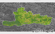 Satellite Map of Jurbarko, desaturated