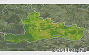 Satellite Map of Jurbarko, semi-desaturated