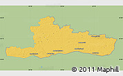 Savanna Style Map of Jurbarko, single color outside