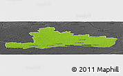 Physical Panoramic Map of Jurbarko, darken, desaturated