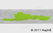 Physical Panoramic Map of Jurbarko, lighten, desaturated