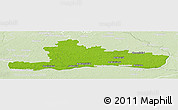 Physical Panoramic Map of Jurbarko, lighten