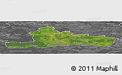 Satellite Panoramic Map of Jurbarko, desaturated