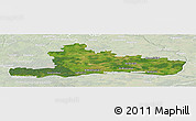 Satellite Panoramic Map of Jurbarko, lighten