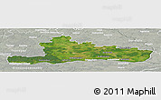 Satellite Panoramic Map of Jurbarko, lighten, semi-desaturated