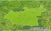 Physical 3D Map of Taurages, satellite outside