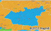 Political 3D Map of Taurages