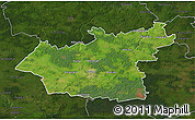 Satellite 3D Map of Taurages, darken