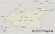 Shaded Relief 3D Map of Taurages, semi-desaturated