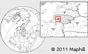 Blank Location Map of Taurages, highlighted country, within the entire country