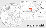 Blank Location Map of Taurages, highlighted parent region, within the entire country