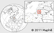 Blank Location Map of Taurages, highlighted parent region