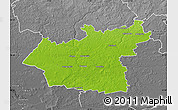 Physical Map of Taurages, desaturated