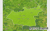 Physical Map of Taurages, satellite outside