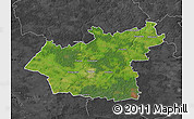 Satellite Map of Taurages, darken, desaturated