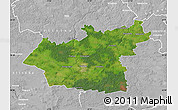 Satellite Map of Taurages, lighten, desaturated