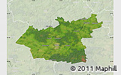 Satellite Map of Taurages, lighten