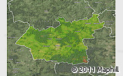 Satellite Map of Taurages, semi-desaturated