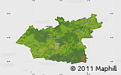 Satellite Map of Taurages, single color outside