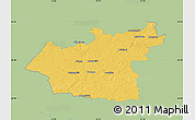 Savanna Style Map of Taurages, single color outside