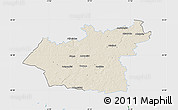 Shaded Relief Map of Taurages, single color outside