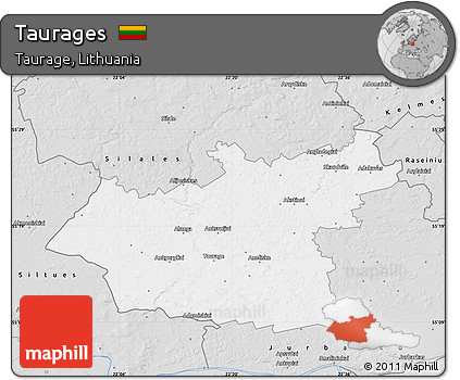 Silver Style Map of Taurages