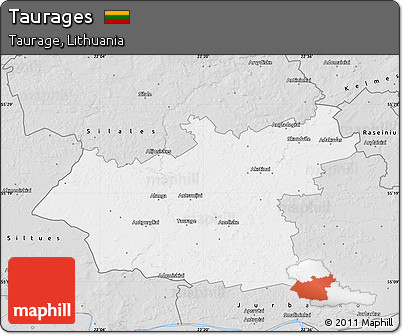 Silver Style Map of Taurages