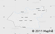 Silver Style Map of Taurages, single color outside