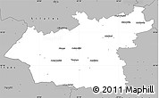 Gray Simple Map of Taurages