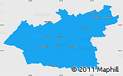 Political Simple Map of Taurages, single color outside