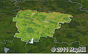 Satellite 3D Map of Mazeikiu, darken