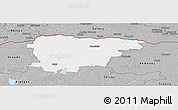 Gray Panoramic Map of Mazeikiu